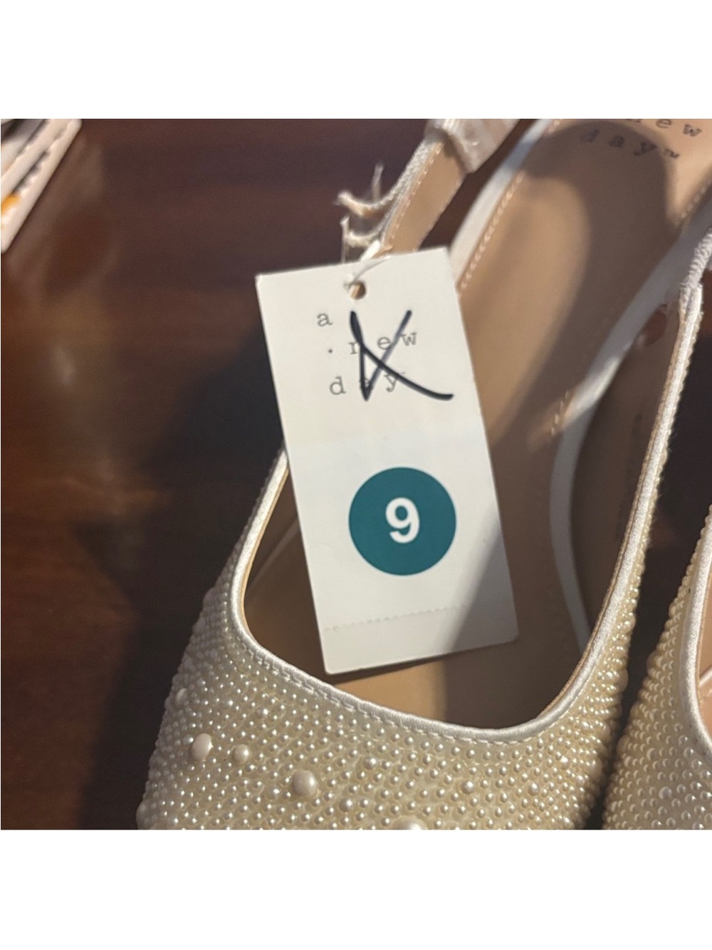 a new day Pearl-Embellished Slingback Heels - Cream - Picture 3 of 8
